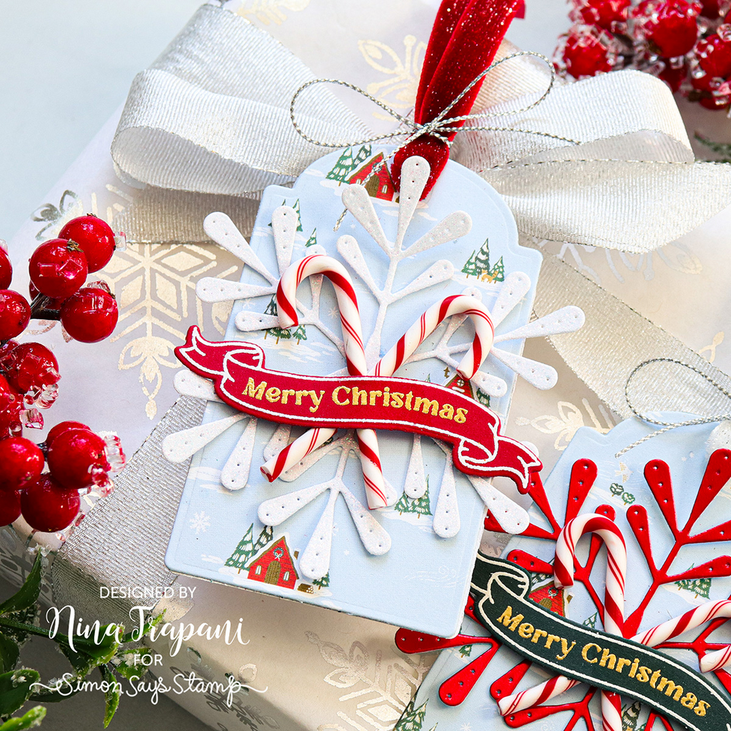 Simon Says Stamp Grand Pixie Snowflake Wafer Die s962 DieCember Christmas Tag | color-code:ALT11