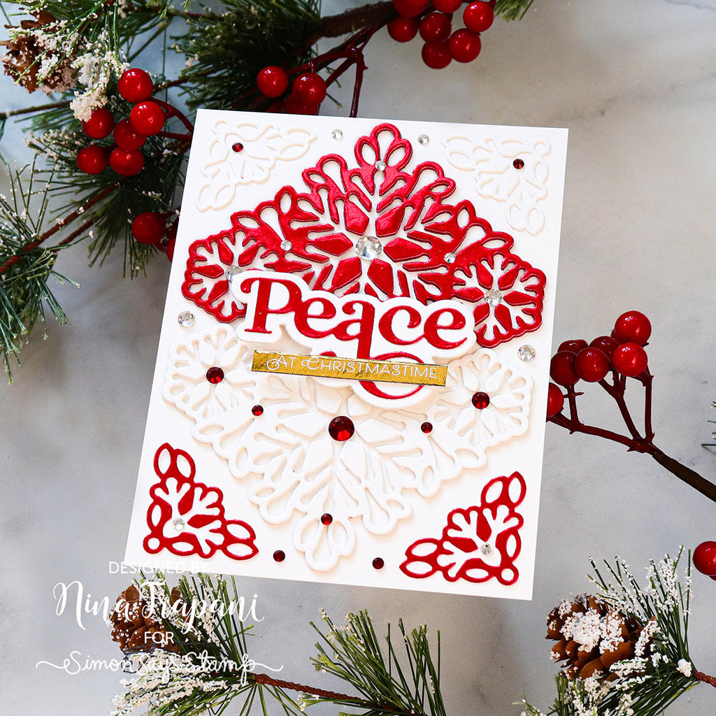 Simon Says Stamp Snowflake Sensation Wafer Dies s964 DieCember Christmas Card | color-code:ALT01