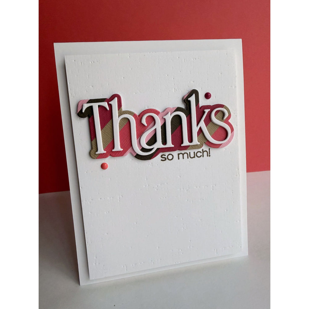 Dies 1619sd Always There Striped Thanks Card Lisa Addesa | color-code:ALT02