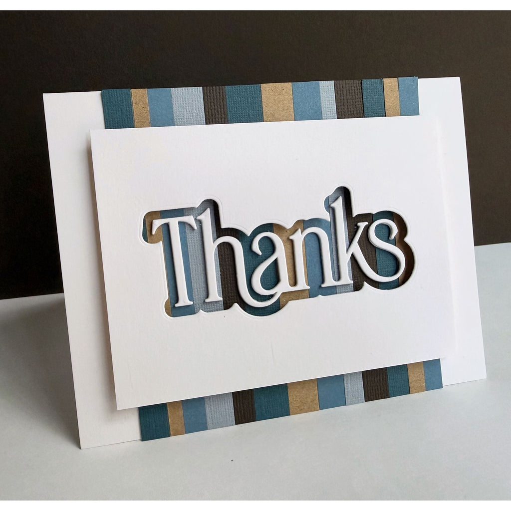 Dies 1619sd Always There Vertically Striped Thanks Card Lisa Addesa | color-code:ALT01