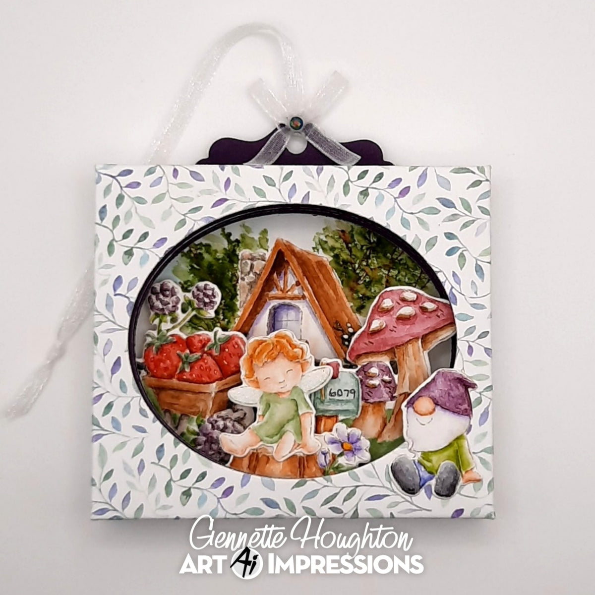 Dimensional Fairy and Gnome Framed Hanging Art Project
