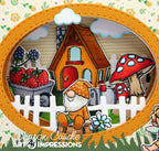 Dimensional Gnome Card with Mushrooms