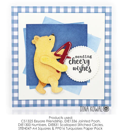 Impression Obsession Eeyore Friendship Clear Stamp Set cs1339 sending wishes