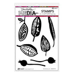 Dina Wakley Bold Botanicals Media Cling Rubber Stamps mdr87755