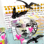 Dina Wakley Let It Fly Media Cling Rubber Stamps mdr87793 ranger face