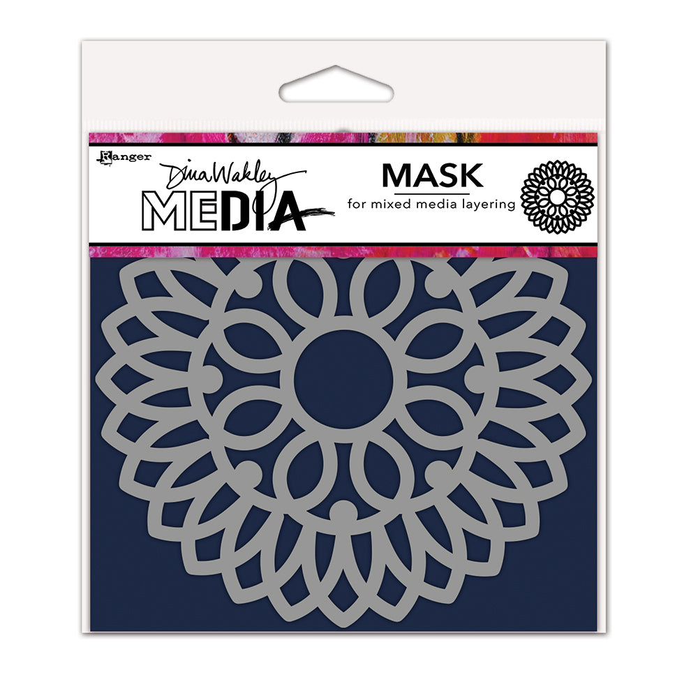 Dina Wakley Pointy Doily Media Stencil Ranger mds87717