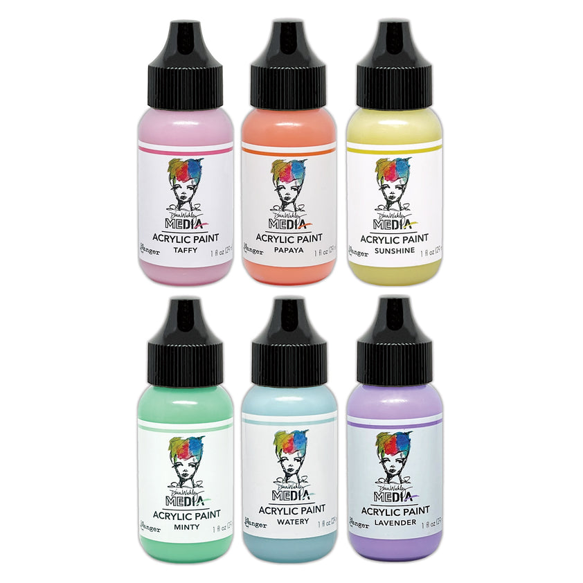 Dina Wakley Ranger 1oz Media Acrylic Paint Bundle – Simon Says Stamp