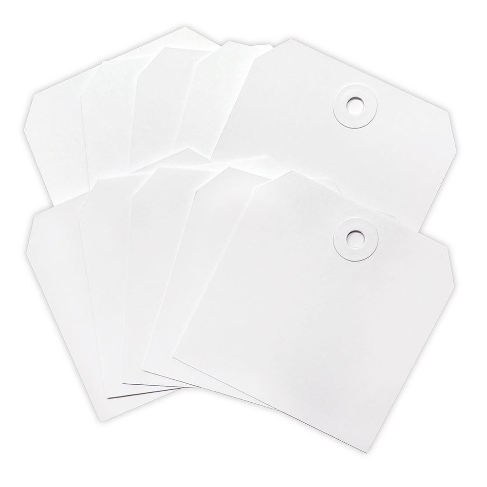 Dina Wakley Ranger 4 Inch Square Tags With Reinforced Holes mda87649 Fanned Out