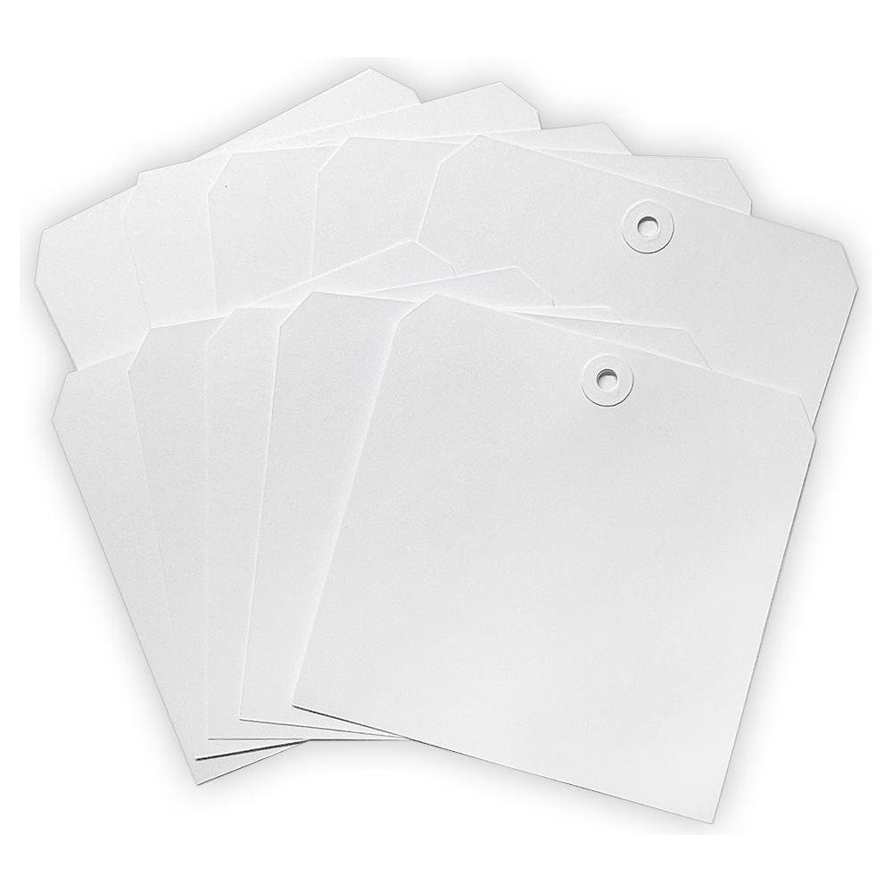 Dina Wakley Ranger 5 Inch Square Tags With Reinforced Holes mda87656 Fanned Out