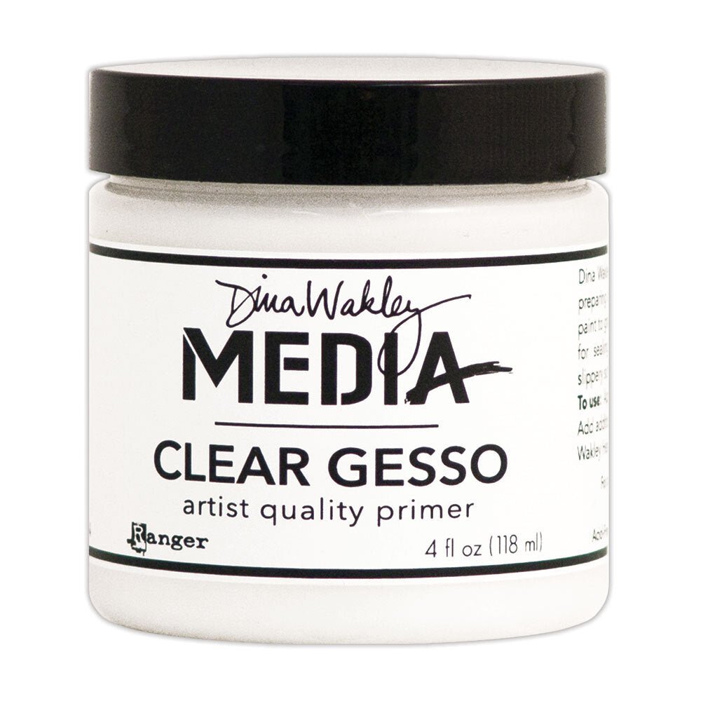 Dina Wakley Ranger Clear Gesso 4 OZ Jar Media MDM46424