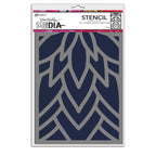 Dina Wakley Ranger Flowing Petals Media Stencil mds87700
