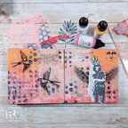 Dina Wakley Ranger Lemon 1oz Media Acrylic Paint MDQ54023 Gelli Print Background | color-code:ALT02