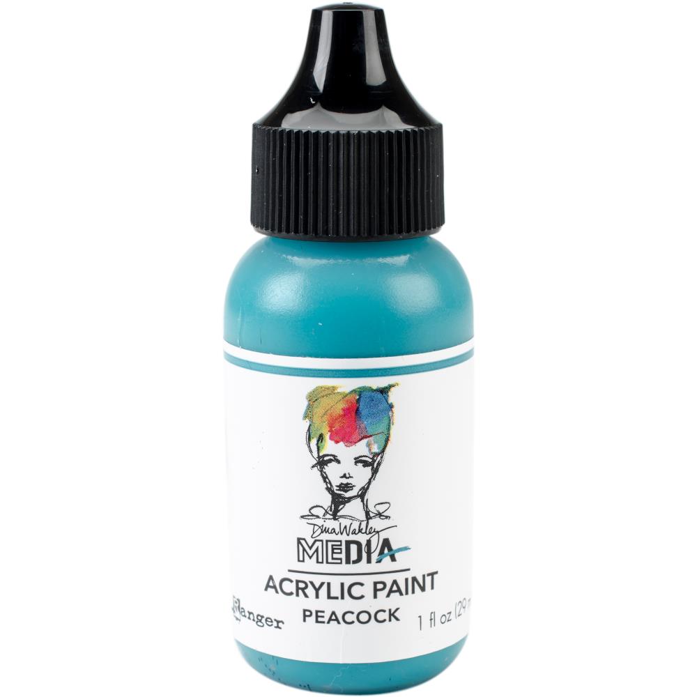 Dina Wakley Ranger Peacock 1oz Media Acrylic Paint mdq59851
