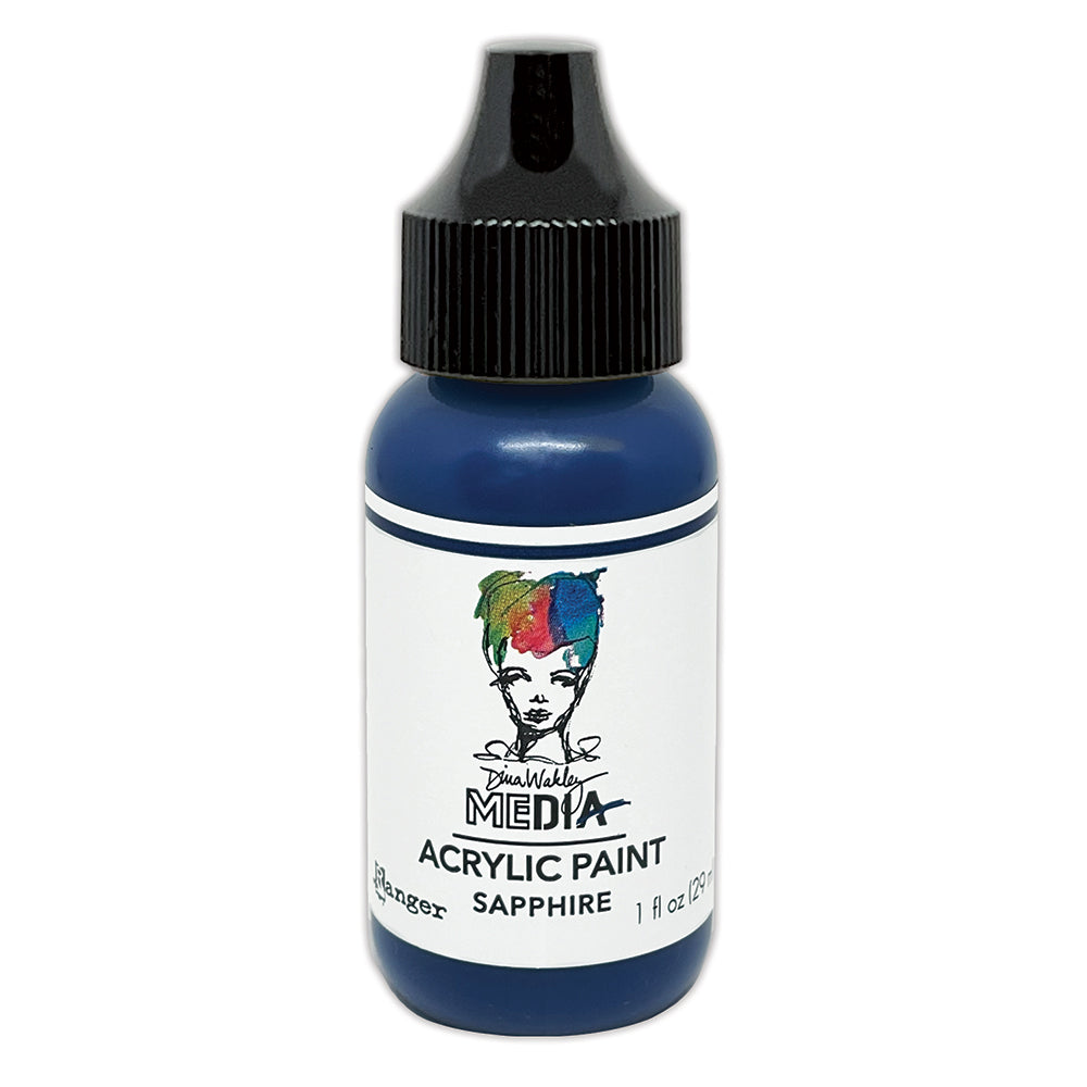 Dina Wakley Ranger Sapphire 1oz Media Acrylic Paint mdq85539