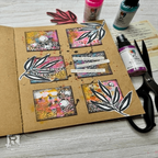 Dina Wakley Ranger Set 1 Typed MEdia Ledgers mda79033 Grid Journal Page | color-code:ALT03