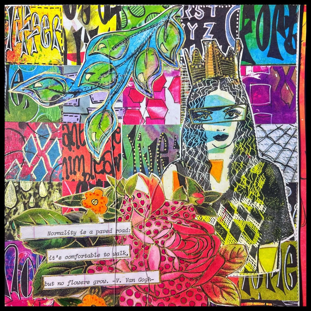 Dina Wakley Ranger Set 2 Typed MEdia Ledgers mda79040 Fabulous Collage | color-code:ALT04