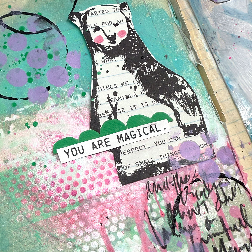 Dina Wakley Ranger Taffy Media Gloss Dropper mdo89339 You are magical bear