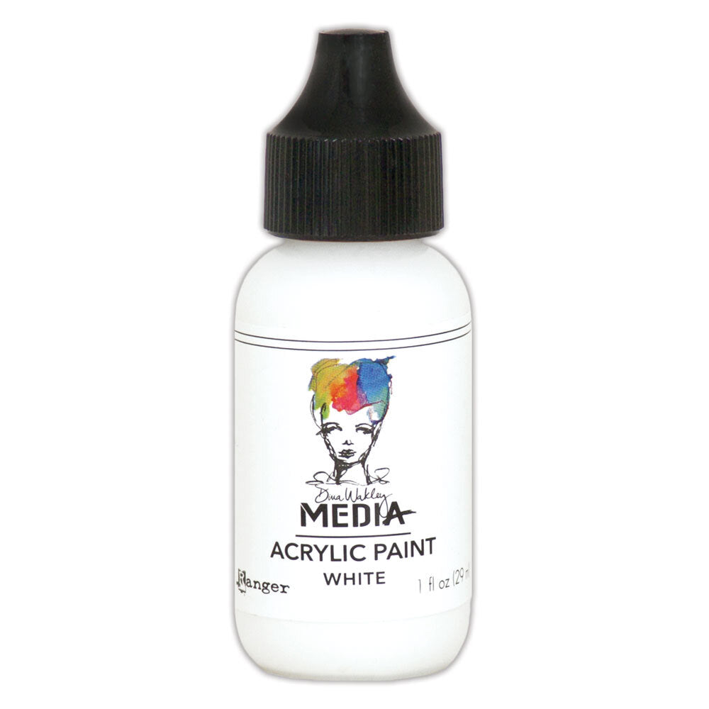 Dina Wakley Ranger White 1oz Media Acrylic Paint MDQ54122