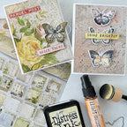 Dina Wakley Ranger White Media Gloss Spray mdo68570 Elegant Notecards | color-code:ALT05