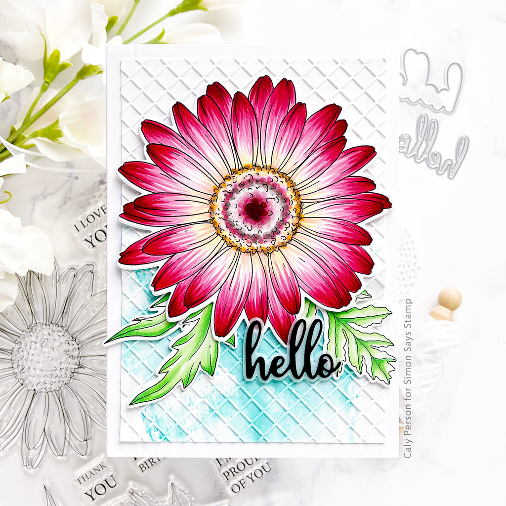 Gina K Designs Divine Daisy Clear Stamps hs47 hello  | color-code:ALT01