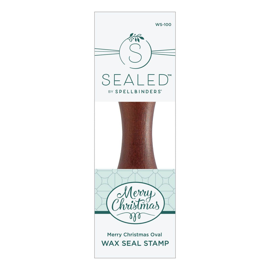 ws-100 Spellbinders Merry Christmas Oval Wax Seal Stamp wax seal stamp
