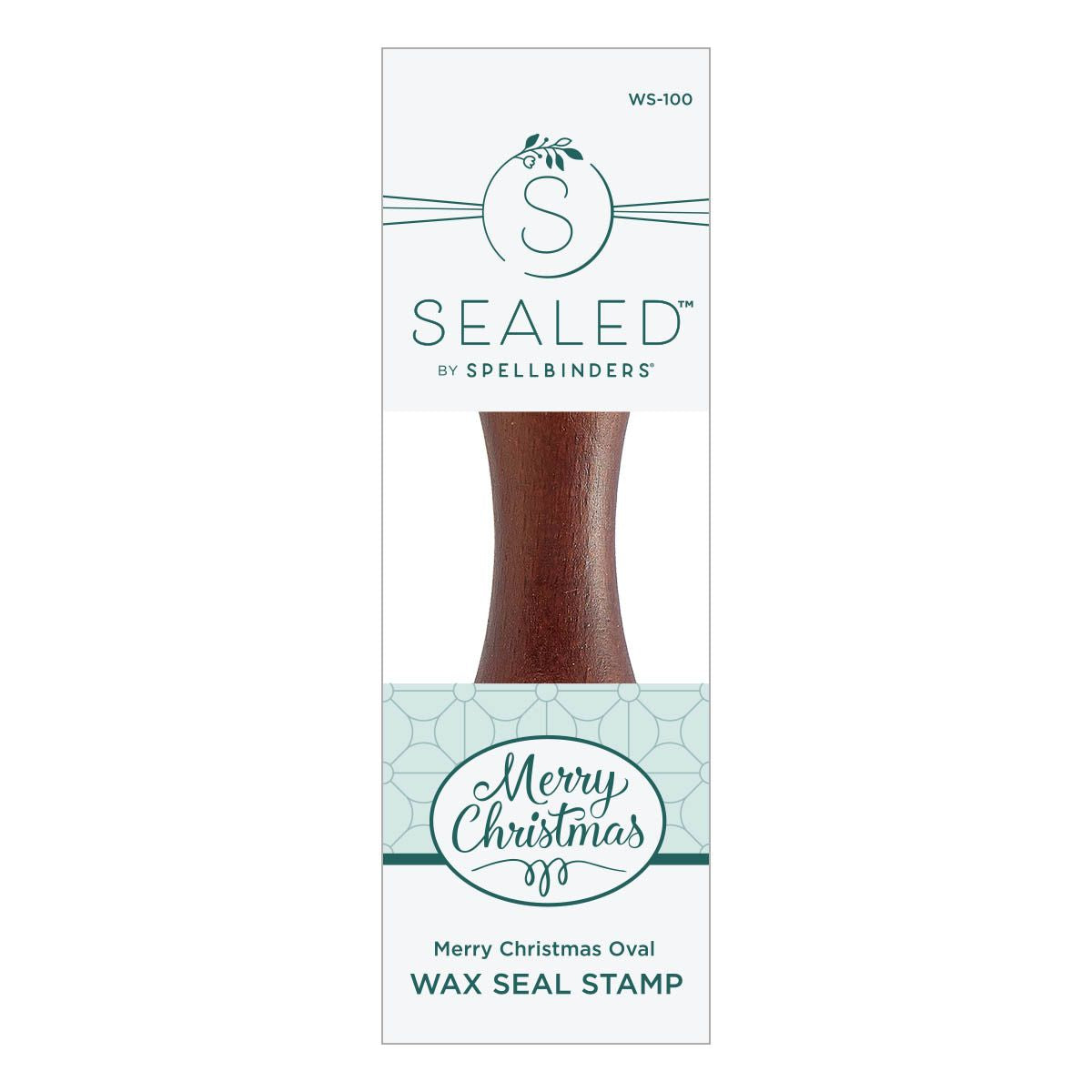 ws-100 Spellbinders Merry Christmas Oval Wax Seal Stamp wax seal stamp