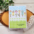 Newton's Nook Birdhouse Line Stencil NN2305T01 a little birdie told me