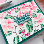Simon Says Cling Stamp Dogwood Bleeding Heart sss102711 Out Of This World Bloom with Happiness Card | color-code:ALT04