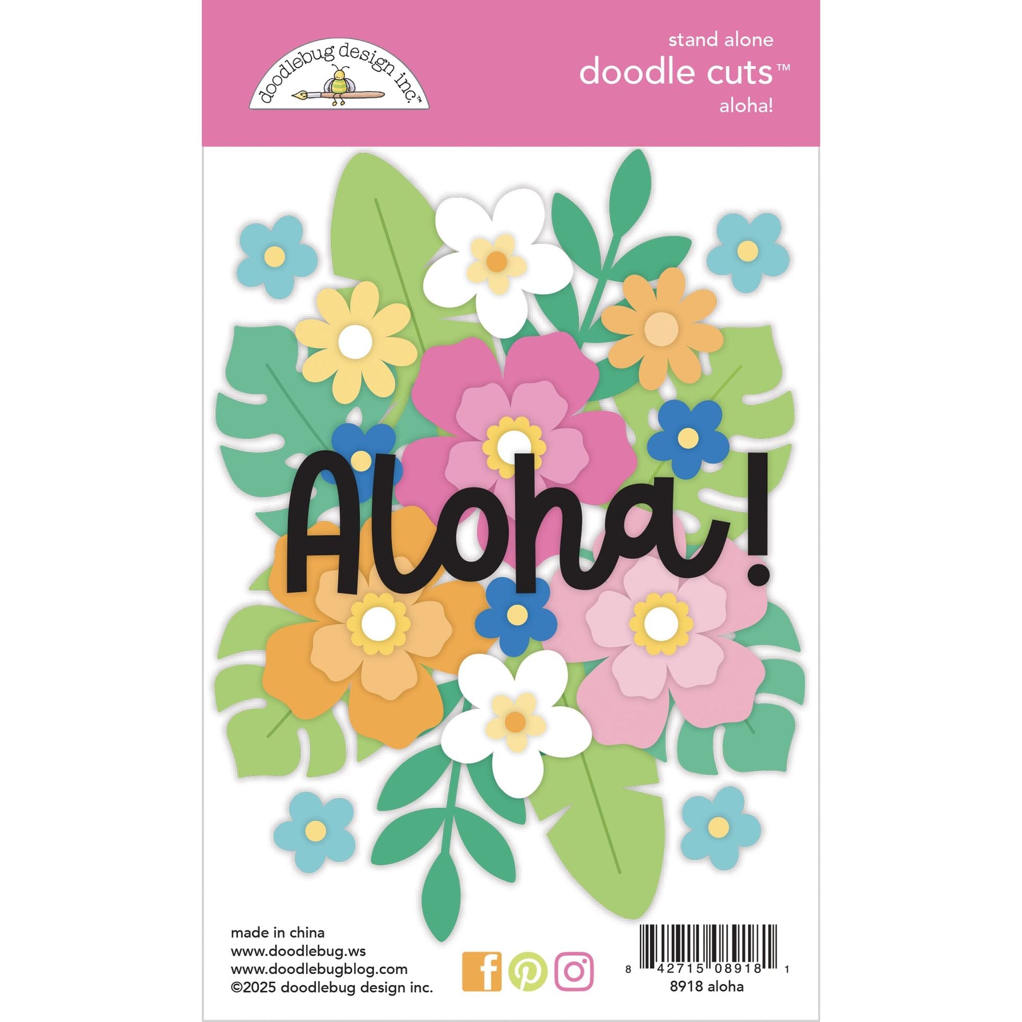 Doodlebug Aloha! Doodle Cuts Dies 8918