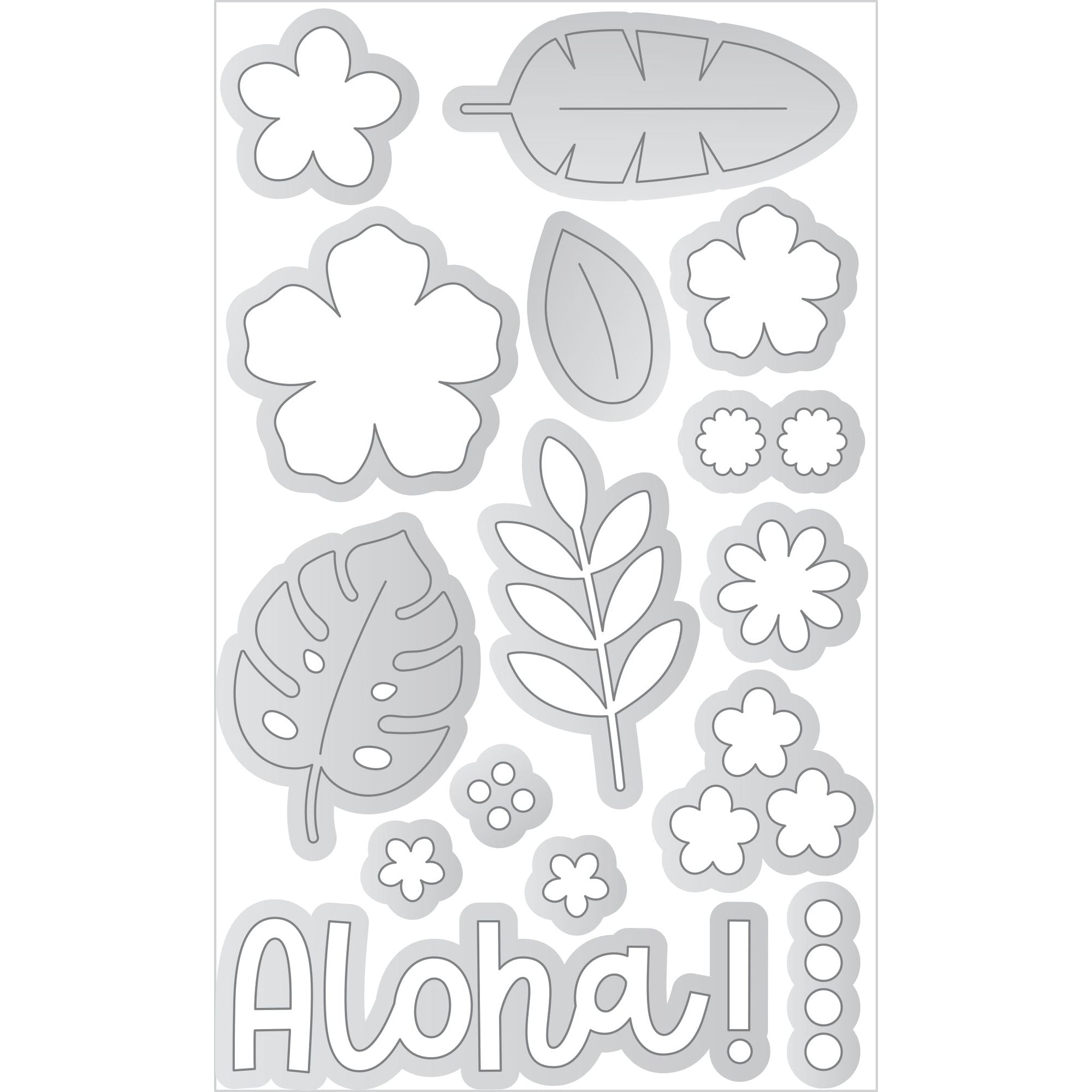 Doodlebug Aloha! Doodle Cuts Dies 8918 actual