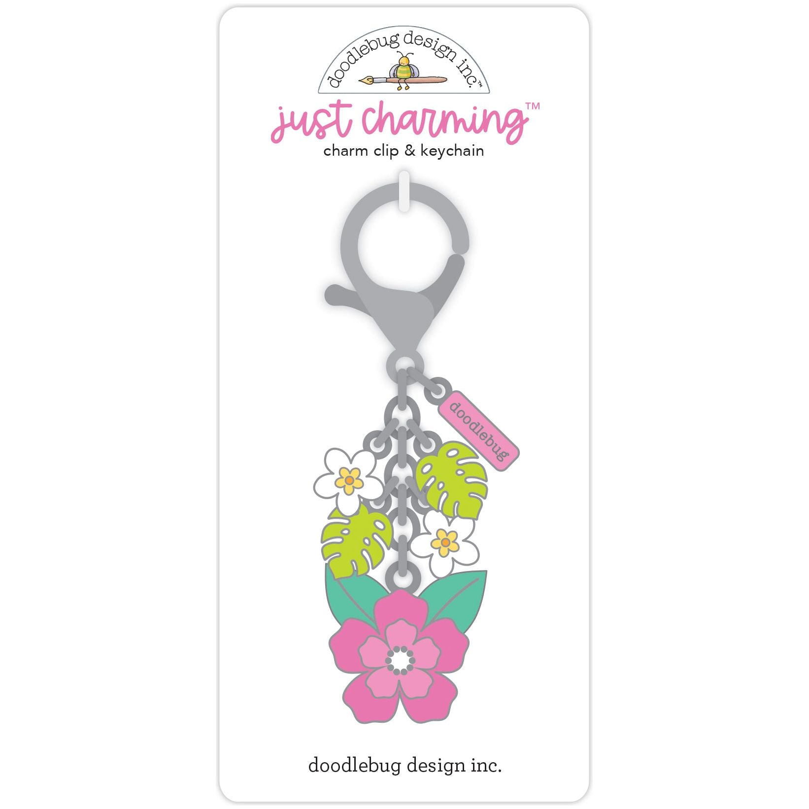 Doodlebug Aloha Just Charming Clip and Keychain 8911