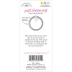 Doodlebug Design charm clip & keychain packaging with text and product image.