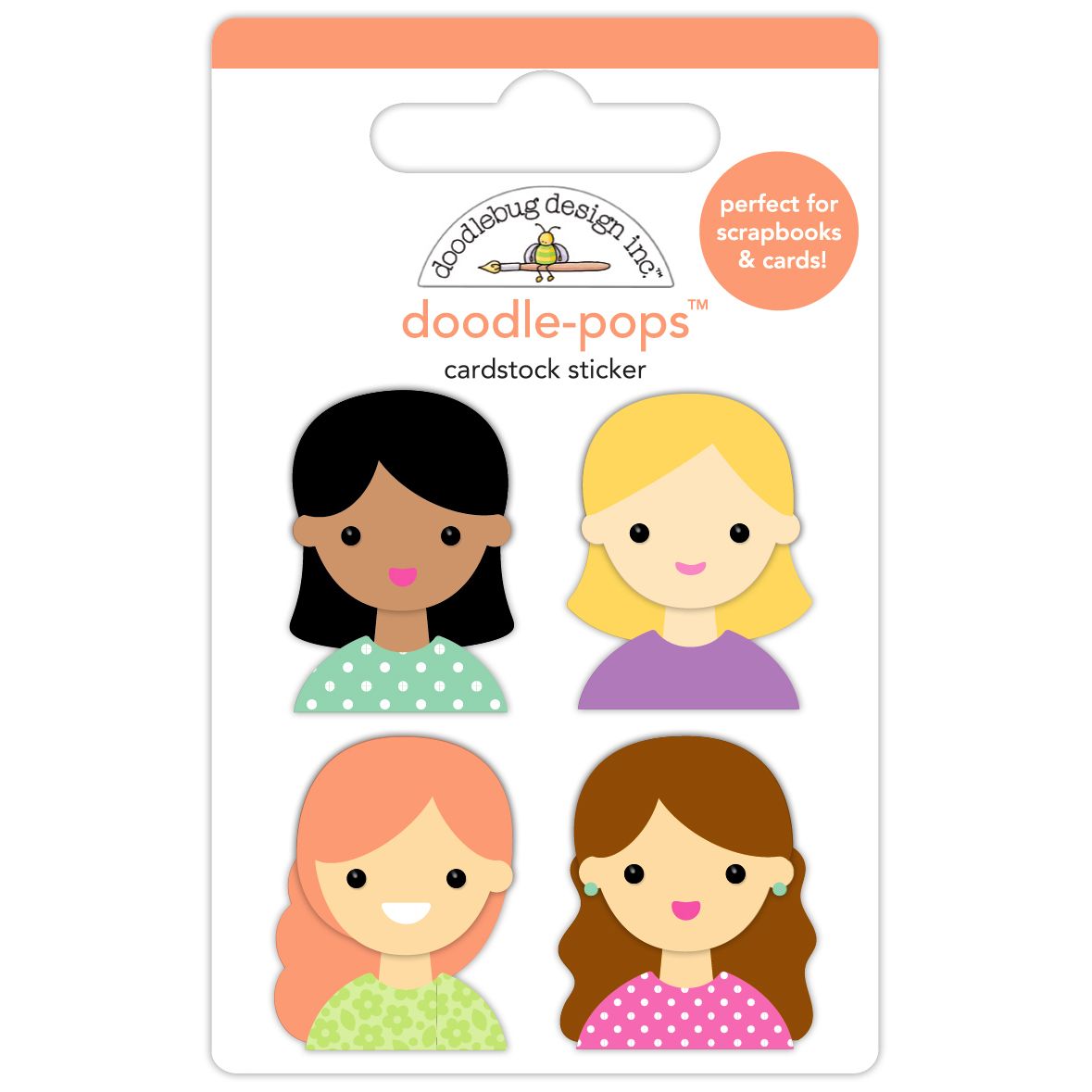 Doodlebug BFF's Doodle Pops 3D Stickers 9068