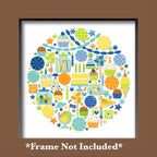 Doodlebug Balloons and Banners Shadow Box Kit 9226 in frame