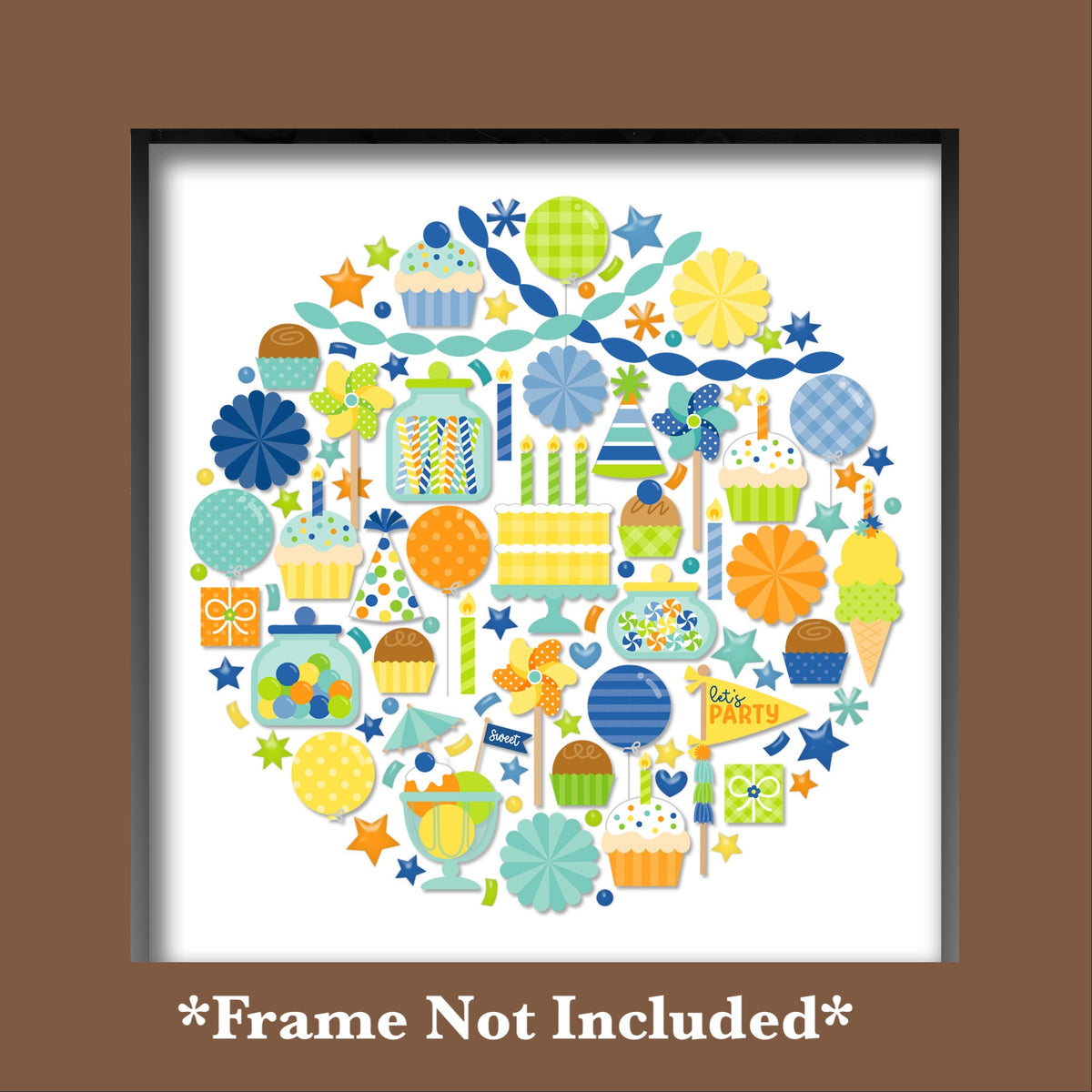 Doodlebug Balloons and Banners Shadow Box Kit 9226 in frame