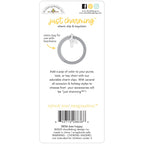 Doodlebug Bee Happy Just Charming Keychain Clip 8836 back