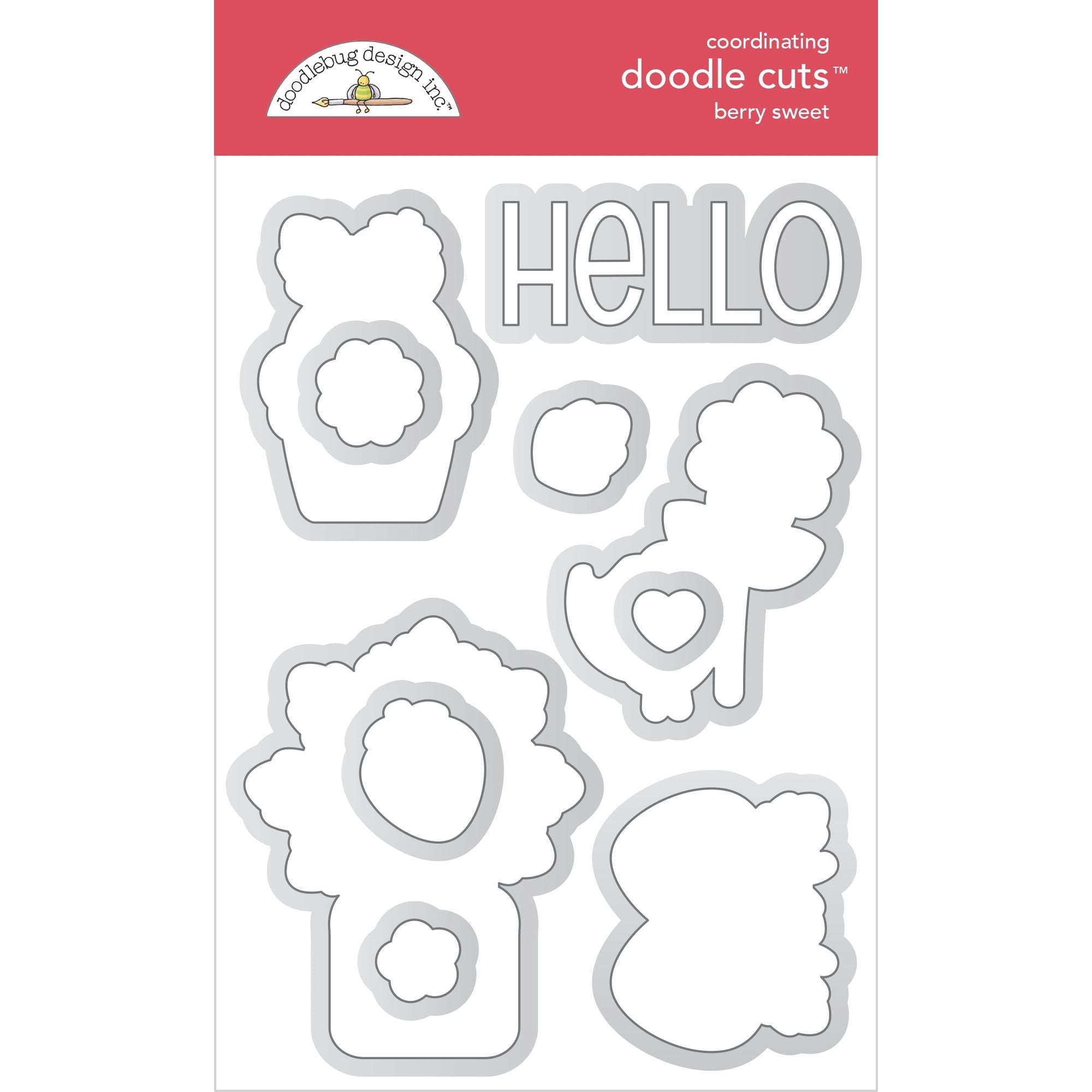 Doodlebug Berry Sweet Doodle Cuts Dies 8872