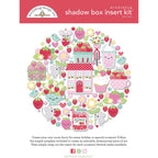 Doodlebug Berry Sweet Shadow Box Kit 8889