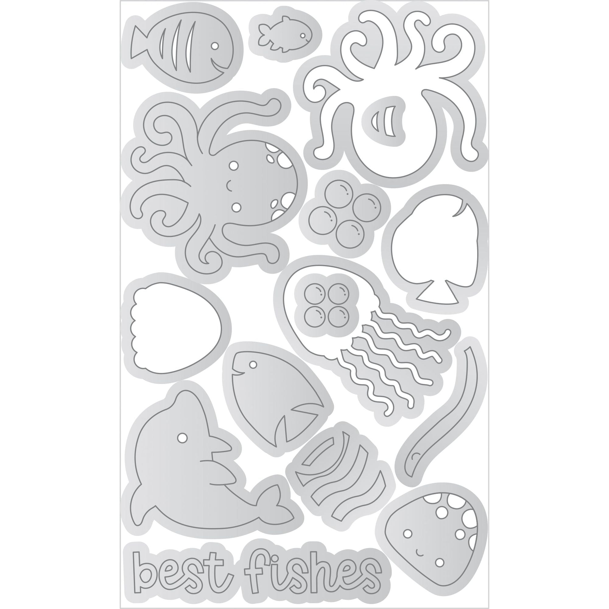 Doodlebug Best Fishes Doodle Cuts Dies 8920 actual