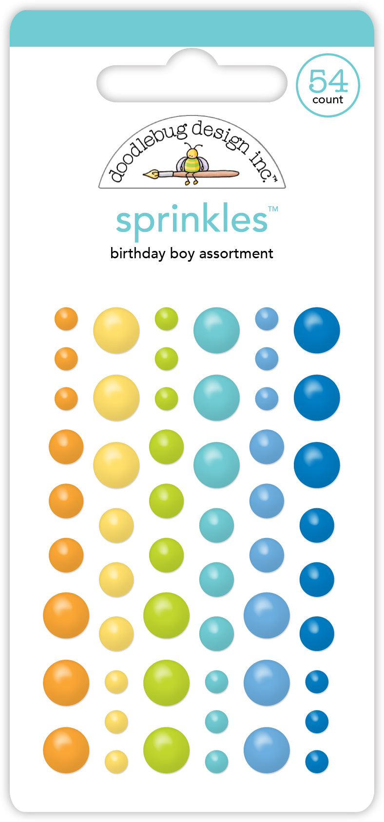 Doodlebug Birthday Boy Assortment Sprinkles 9176