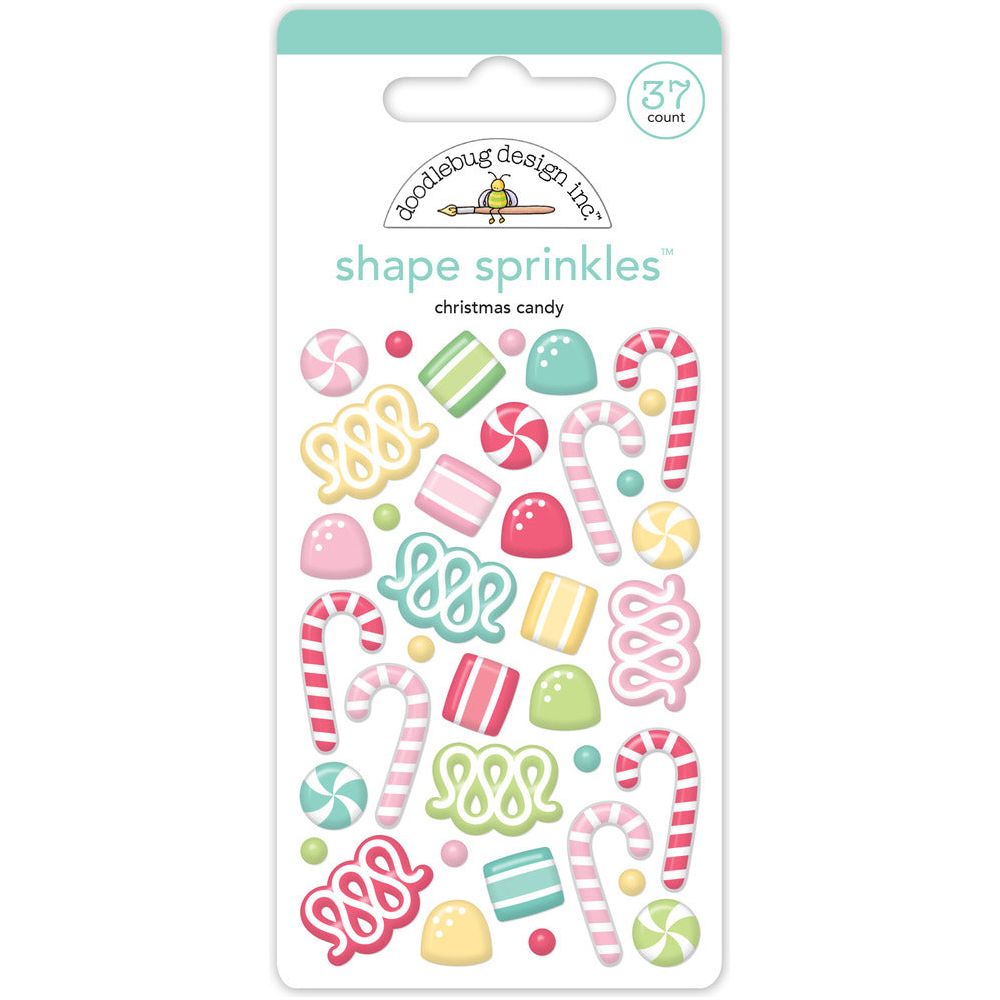 Doodlebug Christmas Candy Shape Sprinkles 8721