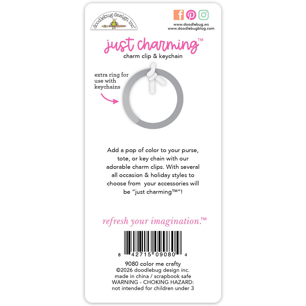 Doodlebug Color Me Crafty Just Charming Clip 9080 back