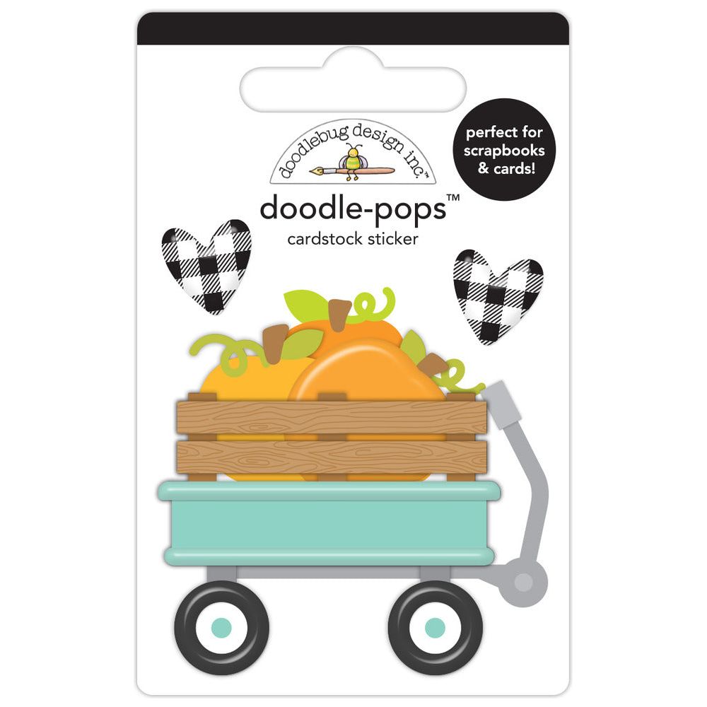 Doodlebug Country Pumpkins Doodle-Pops 3D Stickers 8626