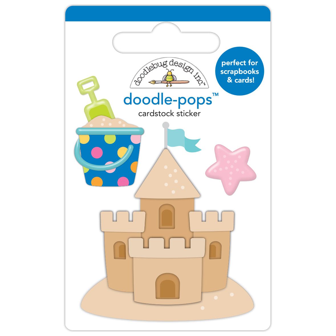 Doodlebug Diggin' Summer Doodle-Pops 3D Stickers 8903