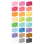 Doodlebug Dot-Stripe Rainbow Petite Prints 6x8 Inch Paper Pad 9058 individual papers