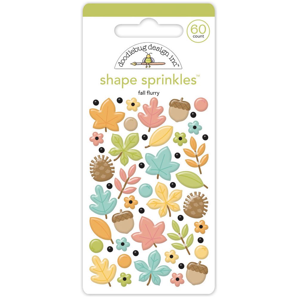 Doodlebug Fall Flurry Shape Sprinkles 8615