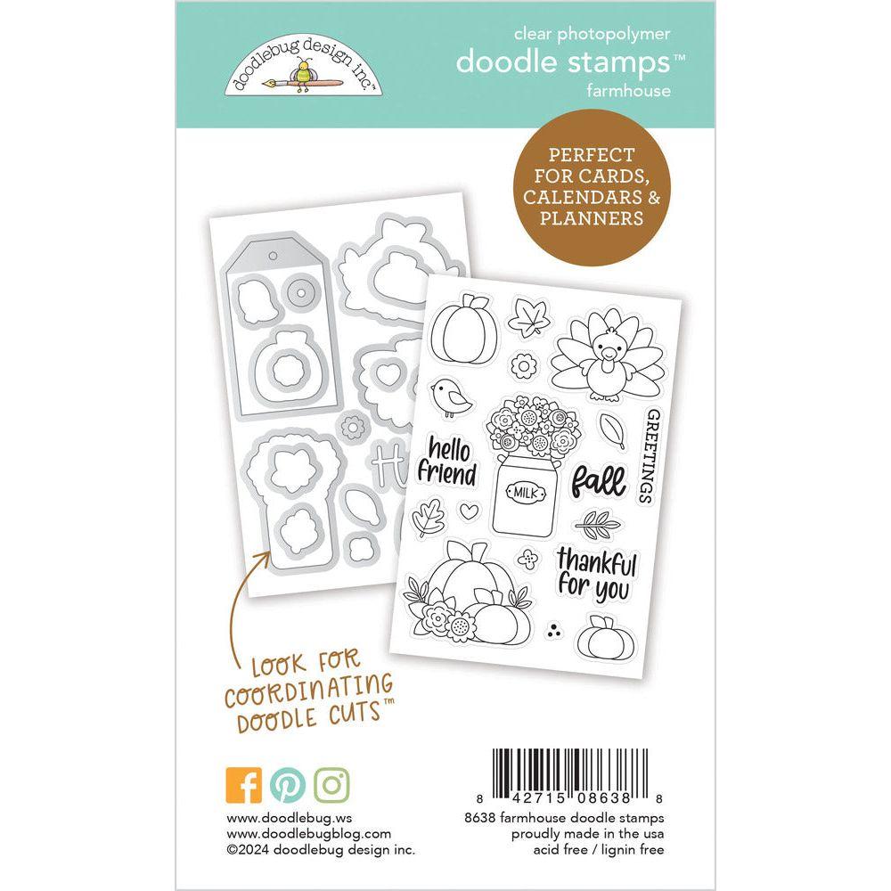 Doodlebug Farmhouse Doodle Stamps 8638 Back