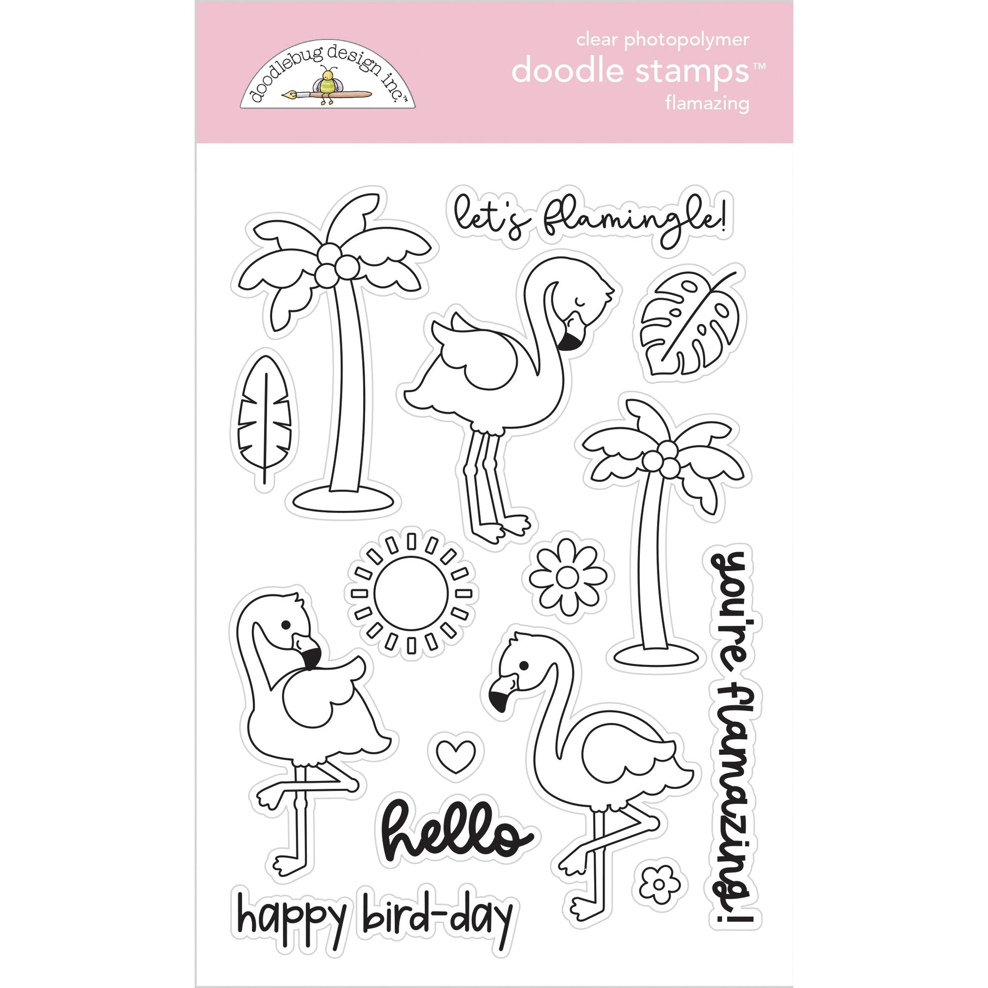 Doodlebug Flamazing Doodle Stamps 8916