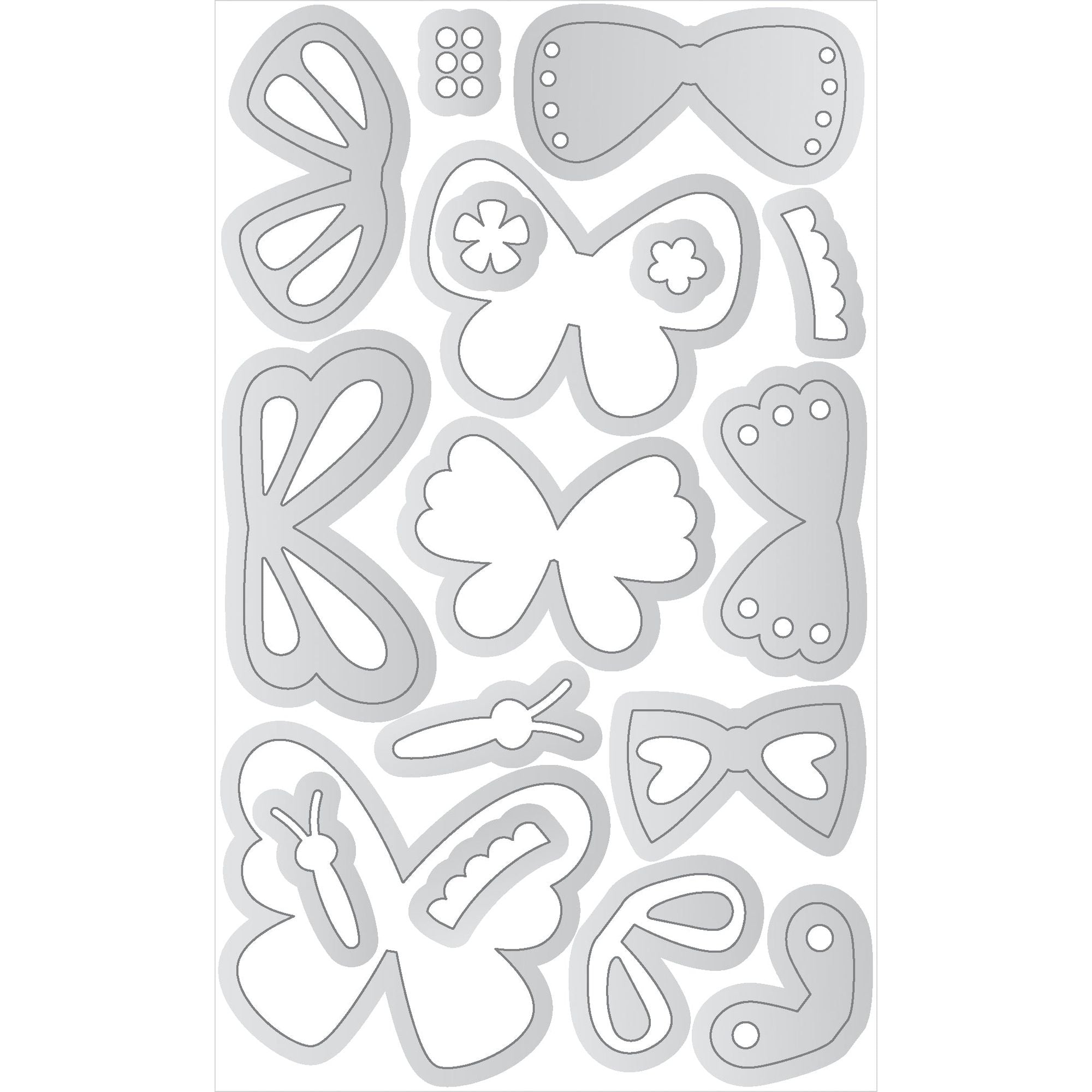 Doodlebug Flutterbies Doodle Cuts Dies 8798 actual