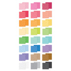 Doodlebug Gingham-Linen Rainbow Petite Prints 6x8 Inch Paper Pad 9055 individual papers